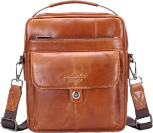 Men's Genuine Leather Messenger Shoulder Bag Handbag CrossBody Briefcase