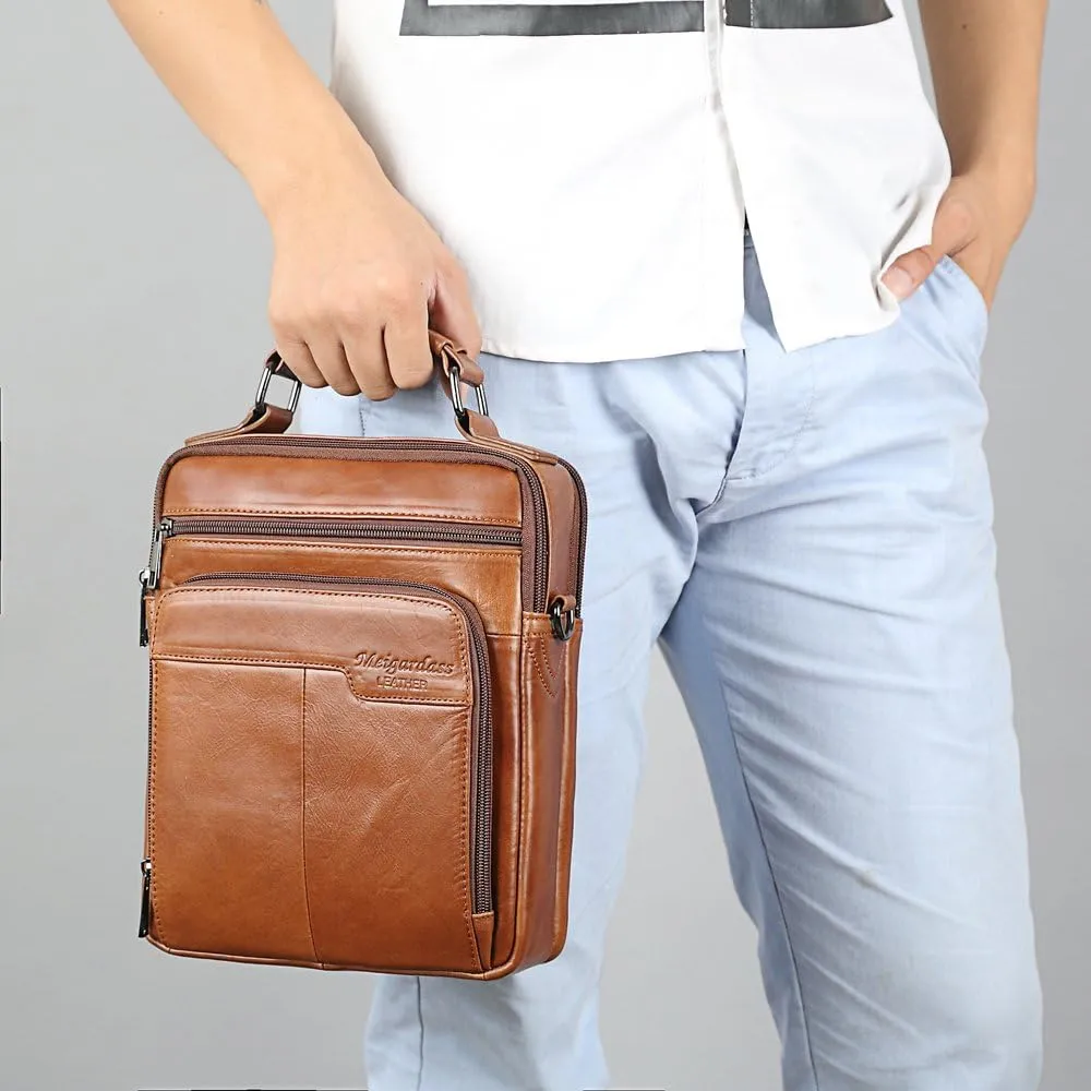 Men's Genuine Leather Messenger Shoulder Bag Handbag CrossBody Briefcase