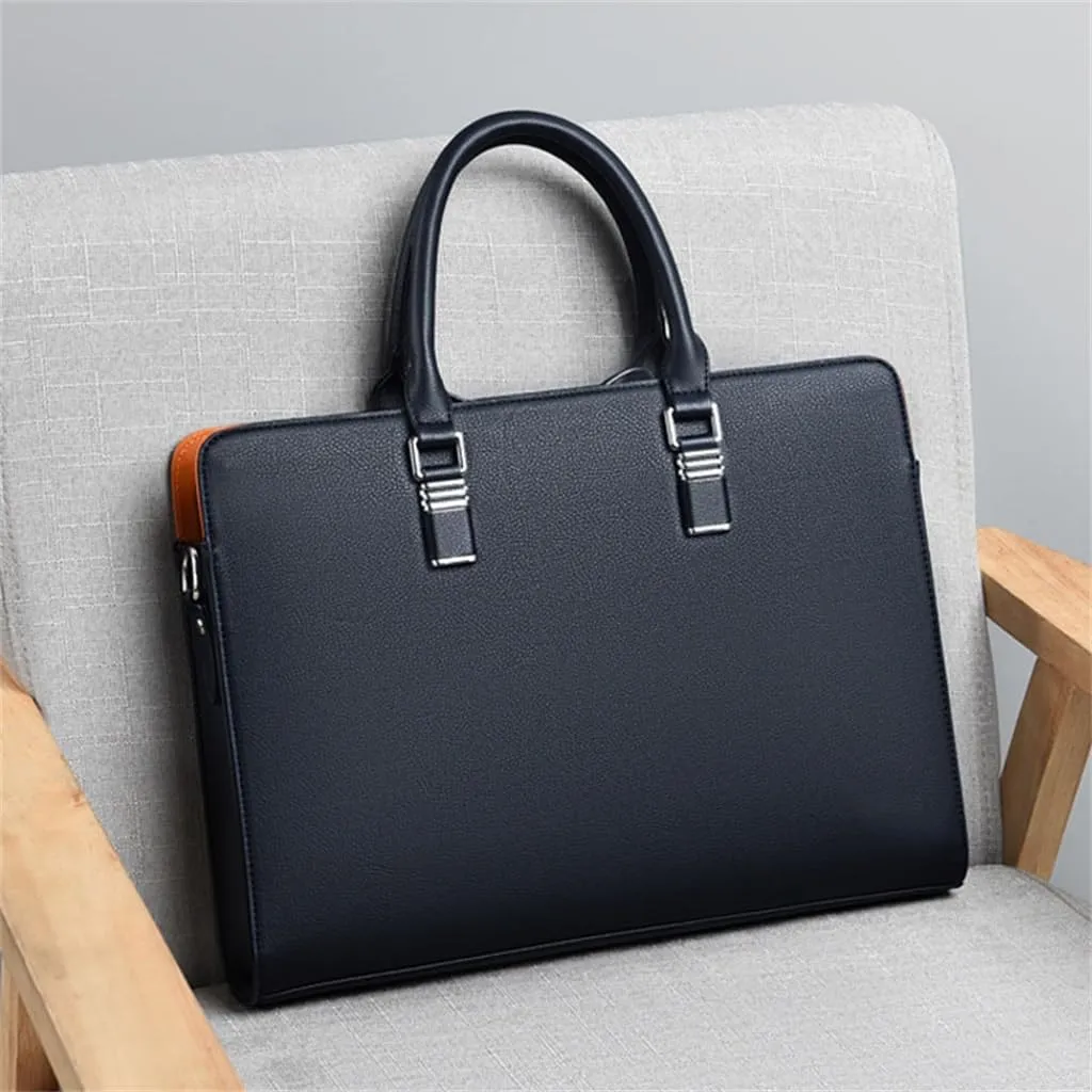 Men's Shi Handbags Casual Shoulder Crossbody Bags Bags Large Capacity Business Color Collision Briefcase Male Models