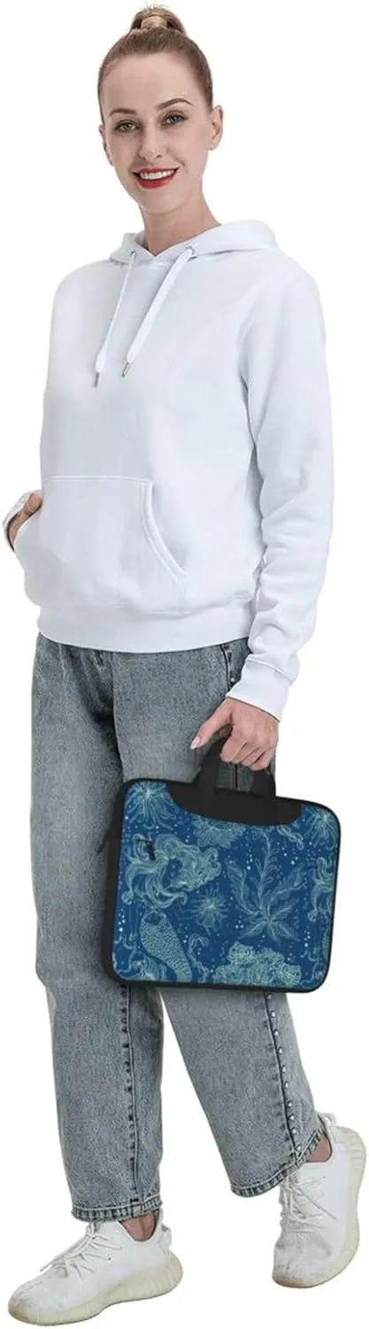 Mermaids Laptop Bag Classic Slim Briefcase Messenger Bag, Spacious, Ergonomic