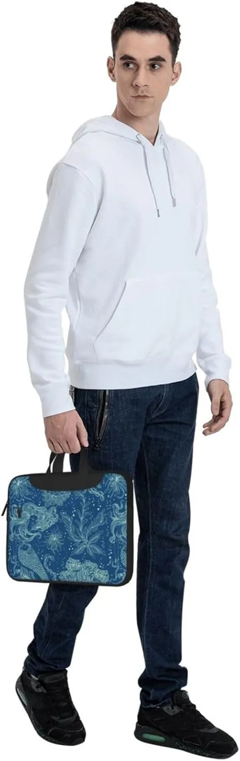 Mermaids Laptop Bag Classic Slim Briefcase Messenger Bag, Spacious, Ergonomic