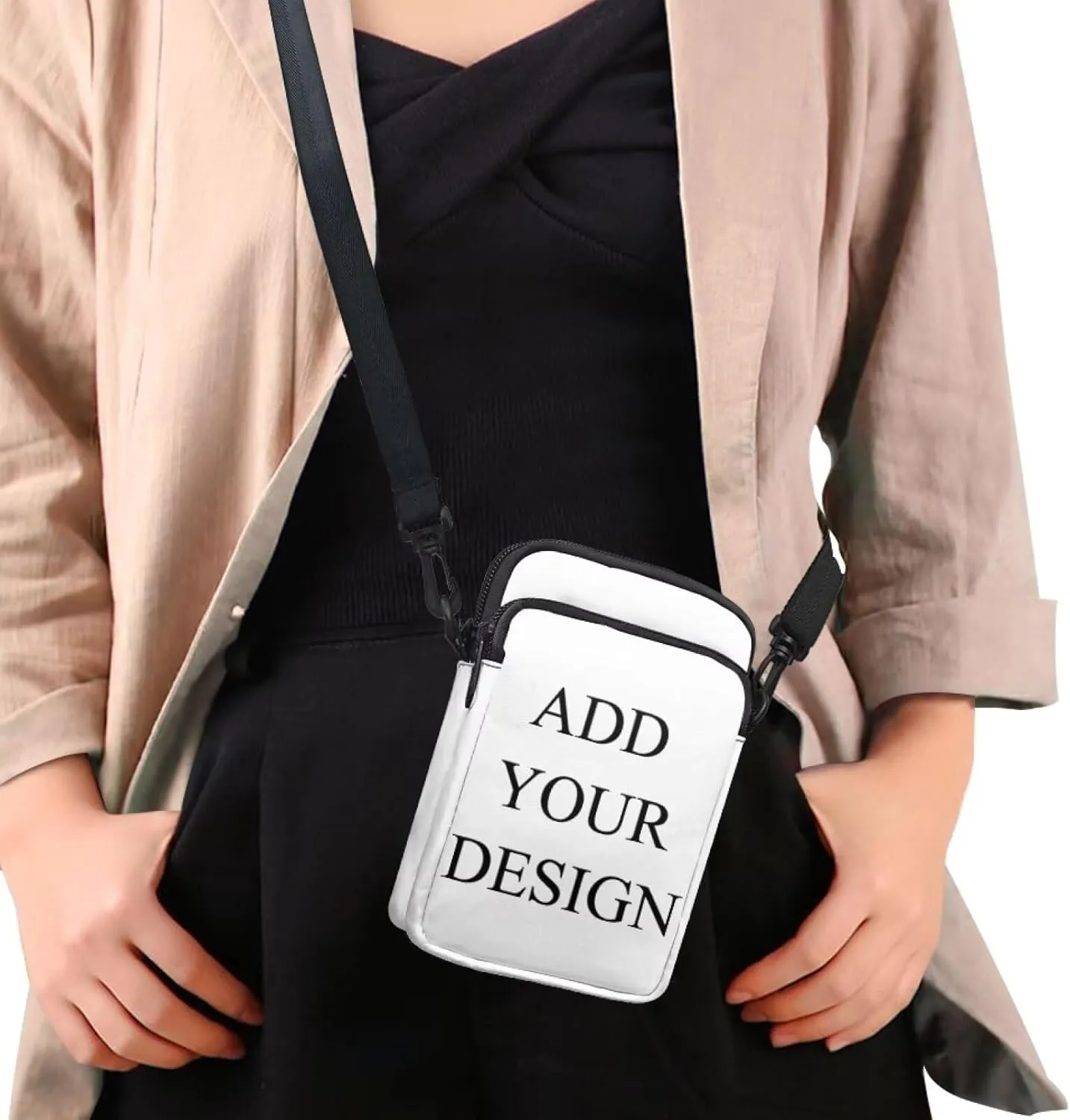 Messenger Bags for Women Portable Crossbody Purses with Double Pockets Cute Phone Purse