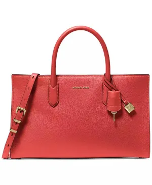 MICHAEL Scarlett Medium East West Leather Satchel