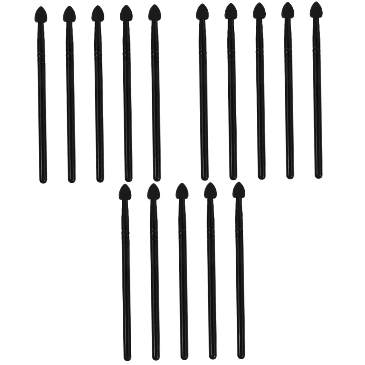 Mikinona 3sets Silicone Eyeshadow Brush Perfect for Eye Makeup Sponge Applicator for Cosmetics 5pcs*3