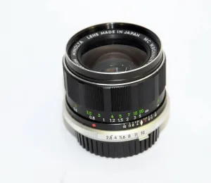 MINOLTA 35mm f:2.8 Wide Angle Lens MD mount Manual Focus for SLR DSLR Cameras (Renewed)