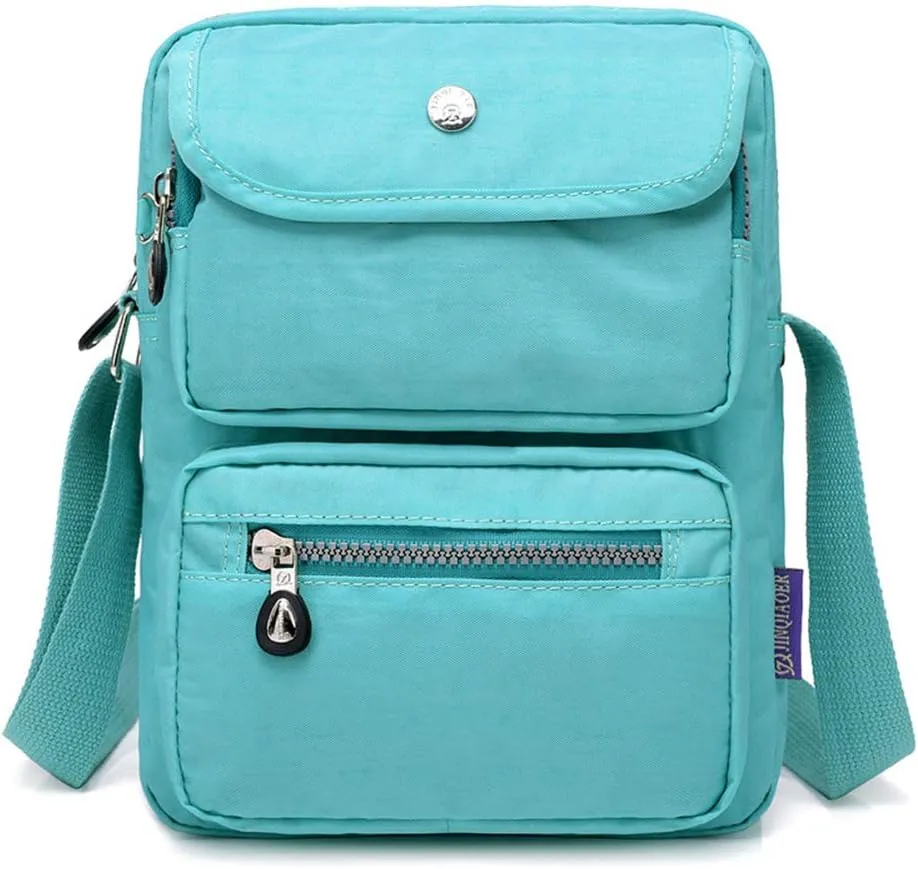 MINTEGRA Crossbody Bag for Women Multi Pockets Shoulder Messenger Purse Nylon Waterproof Cosmetic Bag