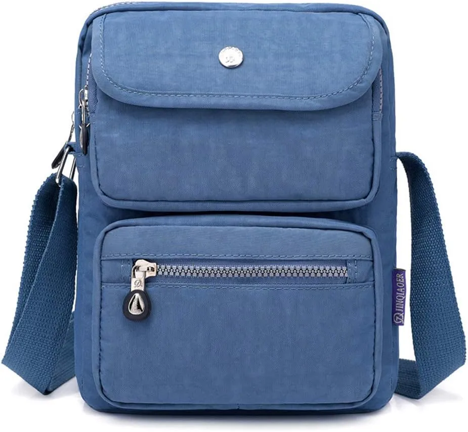 MINTEGRA Crossbody Bag for Women Multi Pockets Shoulder Messenger Purse Nylon Waterproof Cosmetic Bag