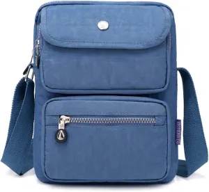 MINTEGRA Crossbody Bag for Women Multi Pockets Shoulder Messenger Purse Nylon Waterproof Cosmetic Bag
