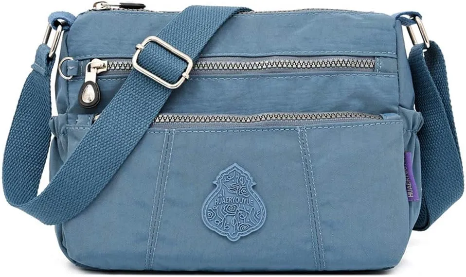 MINTEGRA Shoulder Bag for Women Waterproof Crossbody Purses Lightweight Nylon Work Travel Purse Messenger Bag