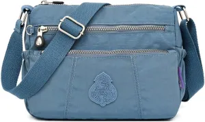 MINTEGRA Shoulder Bag for Women Waterproof Crossbody Purses Lightweight Nylon Work Travel Purse Messenger Bag