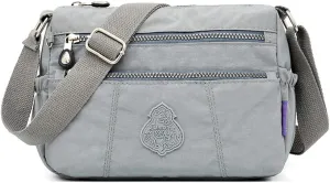 MINTEGRA Shoulder Bag for Women Waterproof Crossbody Purses Lightweight Nylon Work Travel Purse Messenger Bag
