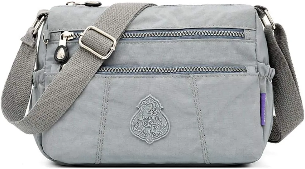 MINTEGRA Shoulder Bag for Women Waterproof Crossbody Purses Lightweight Nylon Work Travel Purse Messenger Bag