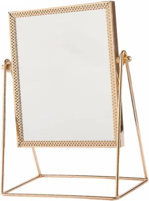 Mirror Makeup Mirror Decorative Lace Square Vanity Decor for Home Office Large Safe Stylish Random Color