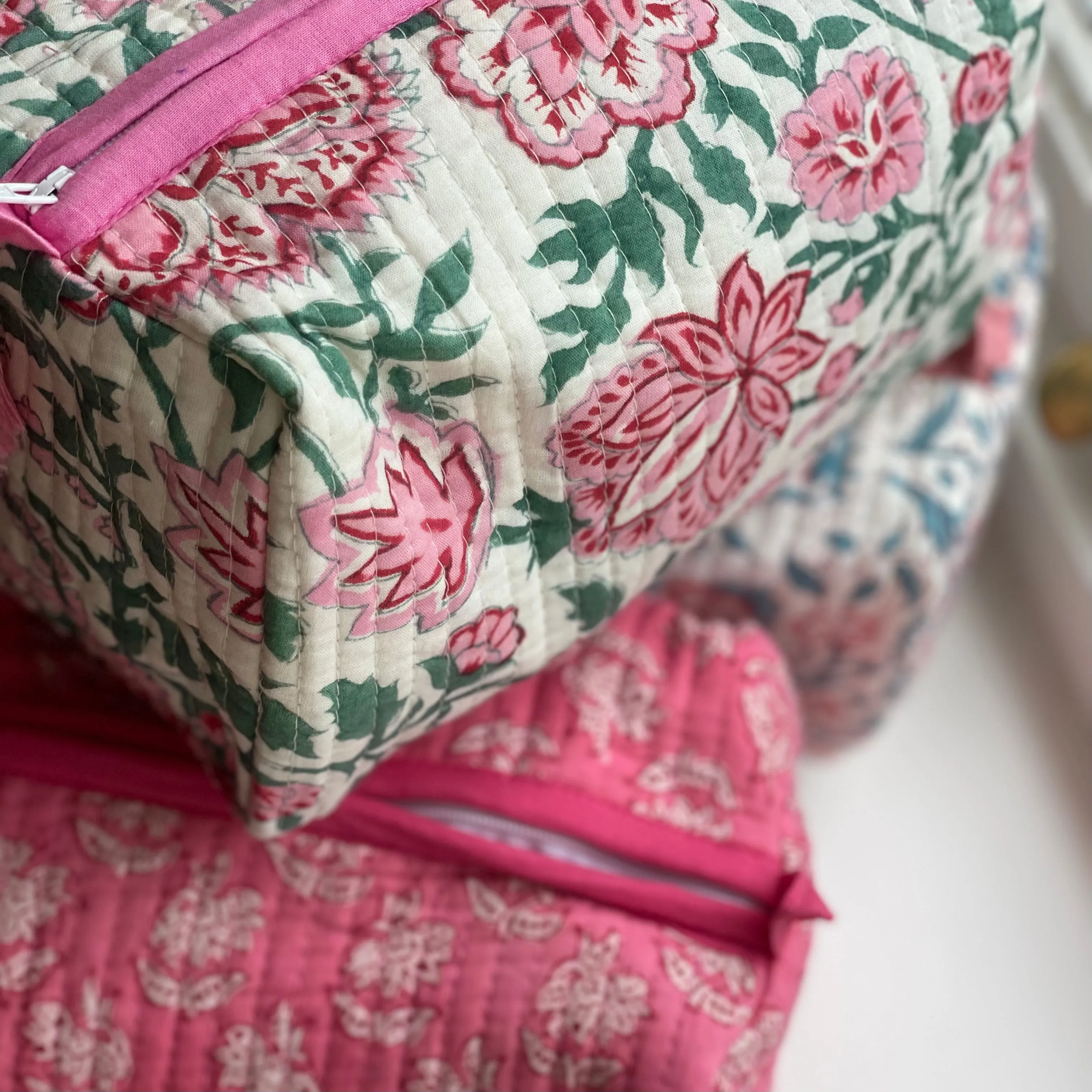 Miska Handblock Quilted Washbag
