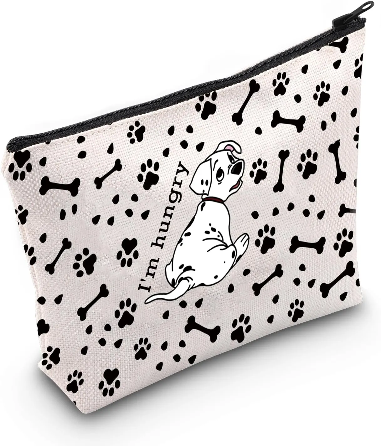 MNIGIU 101 Dogs Cartoon Movie Inspired Rolly Lover Gift I’m Hungry Cosmetic Bag Dalmatians Movie Fans Gift (I’m Hungry)
