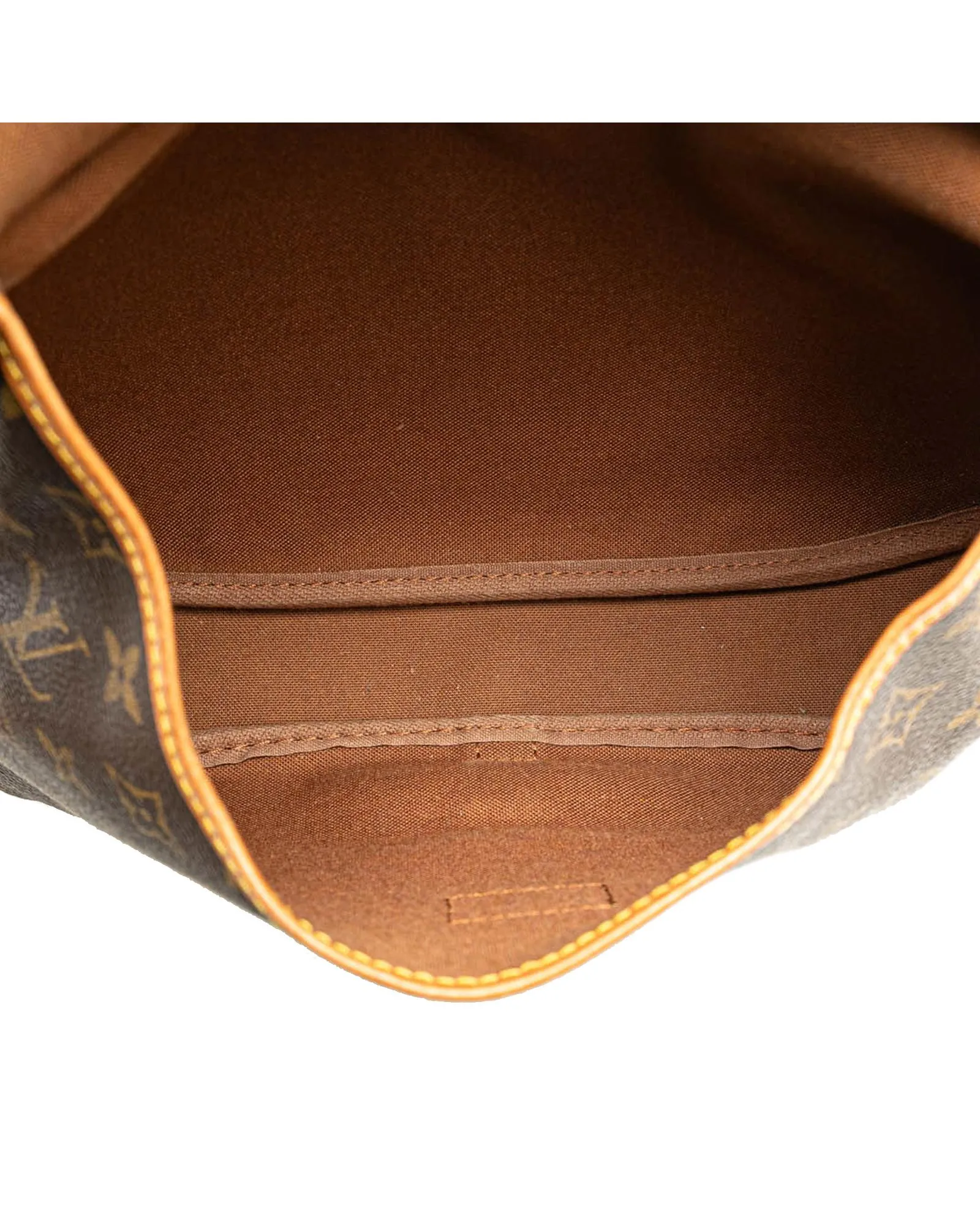Monogram Canvas Bag with Leather Trim and Adjustable Strap