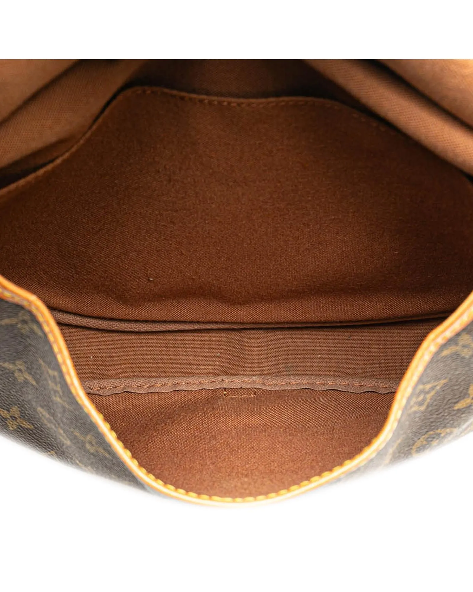 Monogram Canvas Bag with Leather Trim and Adjustable Strap
