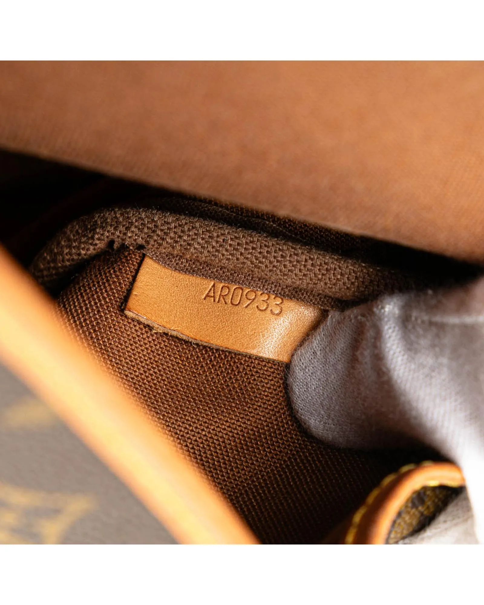 Monogram Canvas Bag with Leather Trim and Adjustable Strap