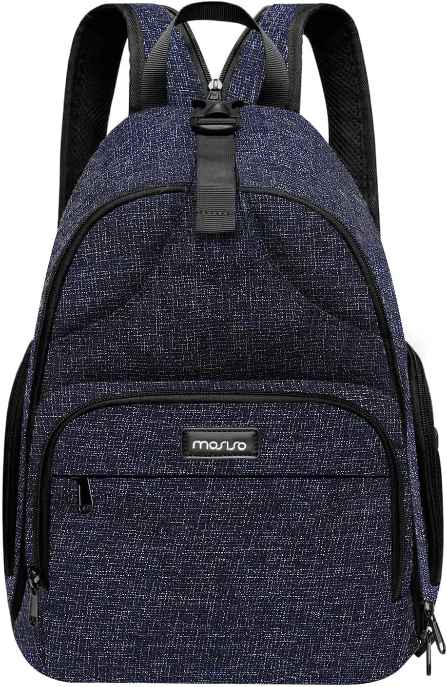 MOSISO Camera Bag Sling Backpack,DSLR/SLR/Mirrorless Photography Camera Case Crossbody Shoulder Bag with Tripod Holder&Rain Cover&Shoulder Straps Compatible with Canon/Nikon/Sony, Navy Blue