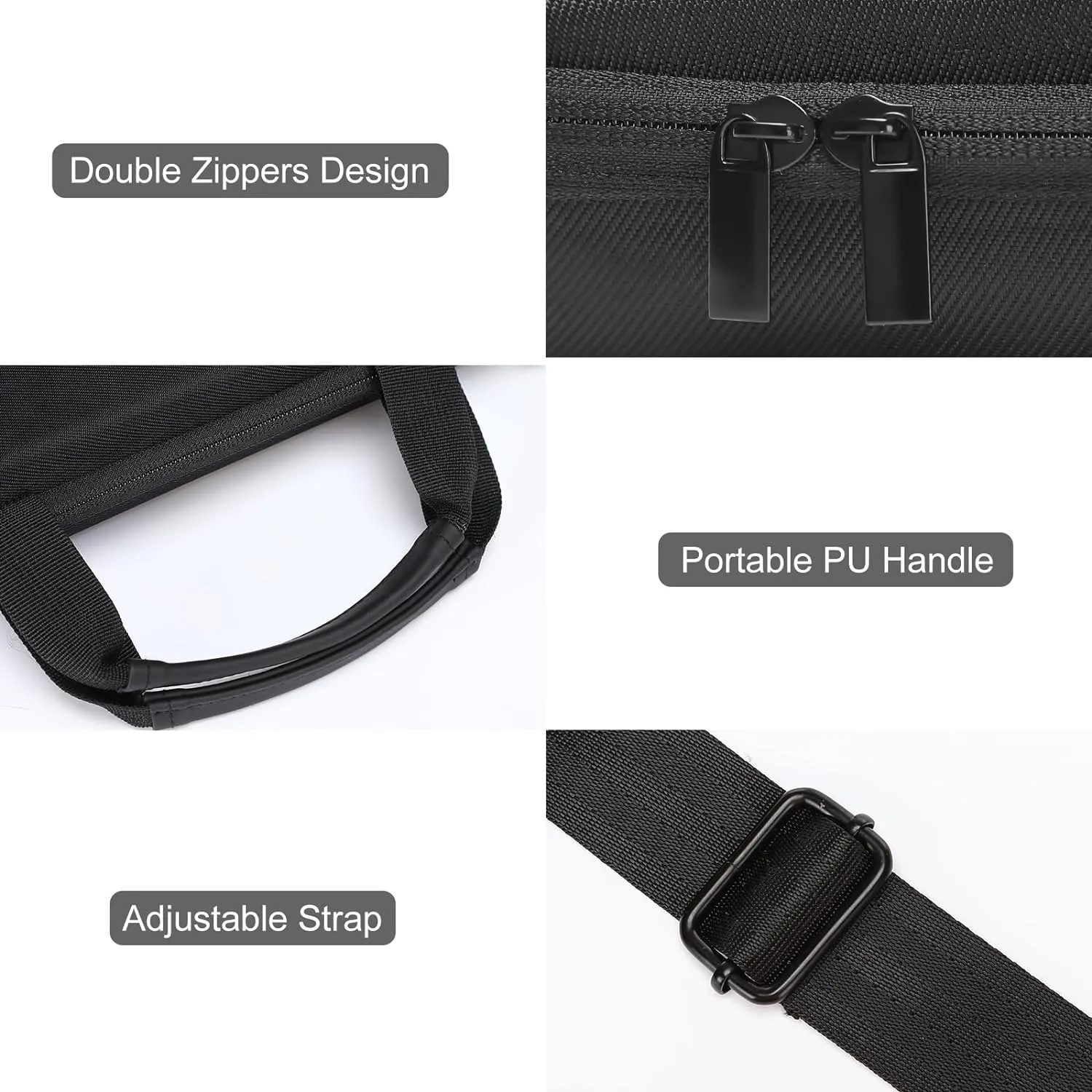 MOSISO Hard Shell Laptop Case for Men Women,15-15.6 inch Computer Bag Compatible with MacBook, HP, Dell, Lenovo, Asus, Notebook,16 inch Laptop Bag with Front Pocket & Shoulder Strap, Black