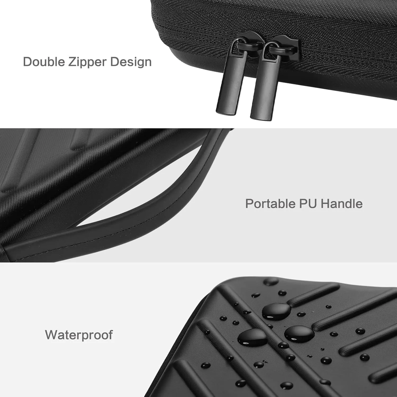 MOSISO Laptop Shoulder Bag Compatible with MacBook Air 13 M2 A2681 A2337 M1 A2179 A1932 / Pro 13 M2 M1 A2338 A2251 A2289 A2159 A1989 A1706 A1708, Waterproof Shockproof Diagonal Stripe Case Bag, Black