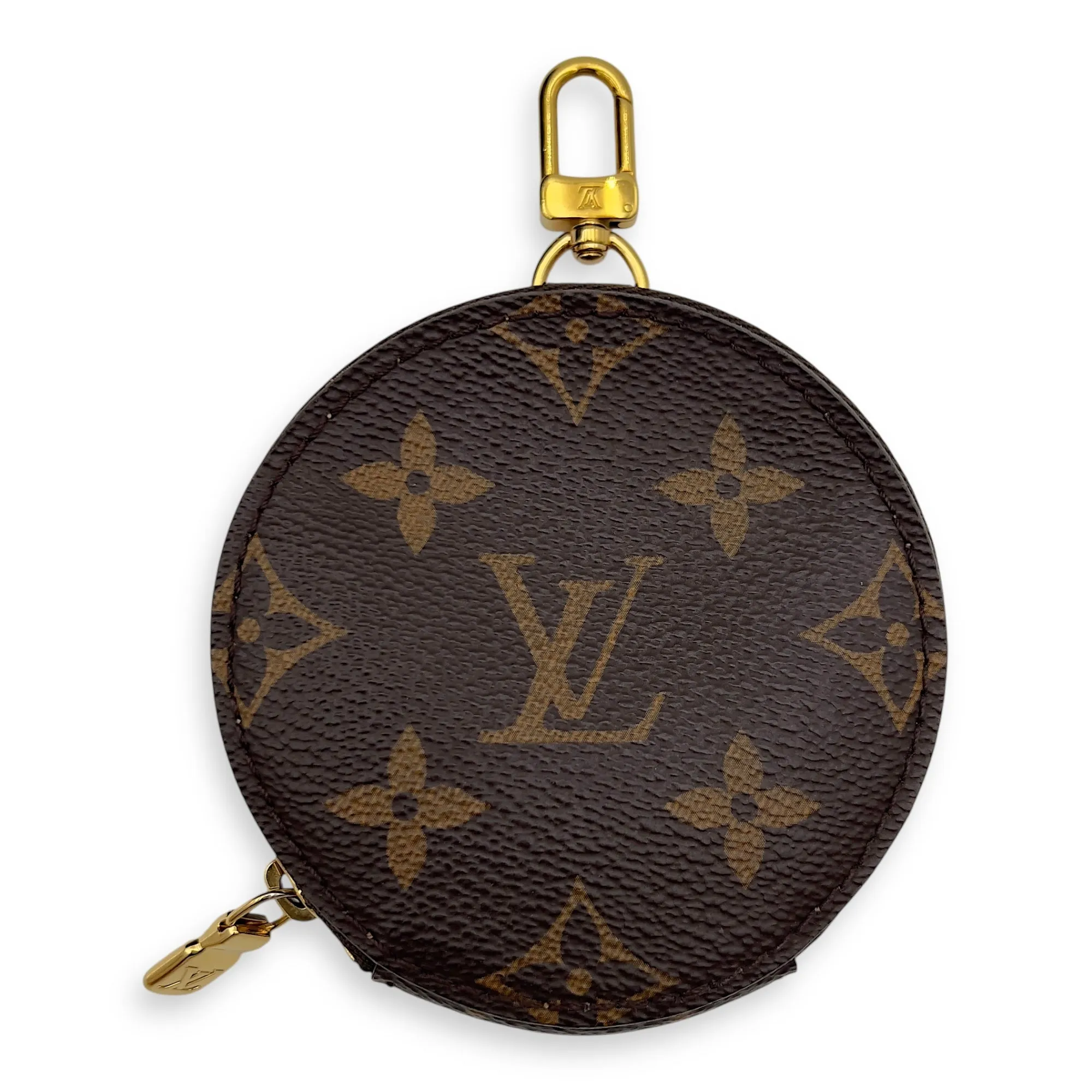 Multi-Pochette Accessoires Brown Crossbody Bag in Monogram Coated Canvas, Gold hardware