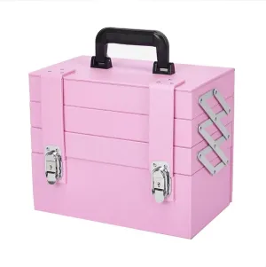 Multifunctional Portable Cosmetic Bag Travel Makeup Artist Beauty Box Multi-layer Large-capacity Storage Box(black-JoJo's Bizarre Adventure1)