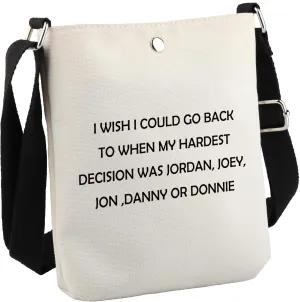 Music Group Inspired Gift Music Band Fan Gift NKTB Celebrity Gift Crossbody Bag for Music Lovers