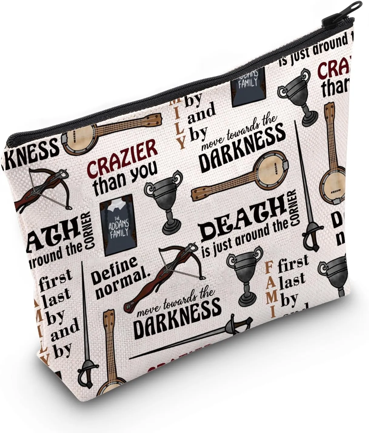 Musical Inspired Gift Musical Theater Zipper Pouch Makeup Bag Gift For Actor Actress (CRAZIER Bag)