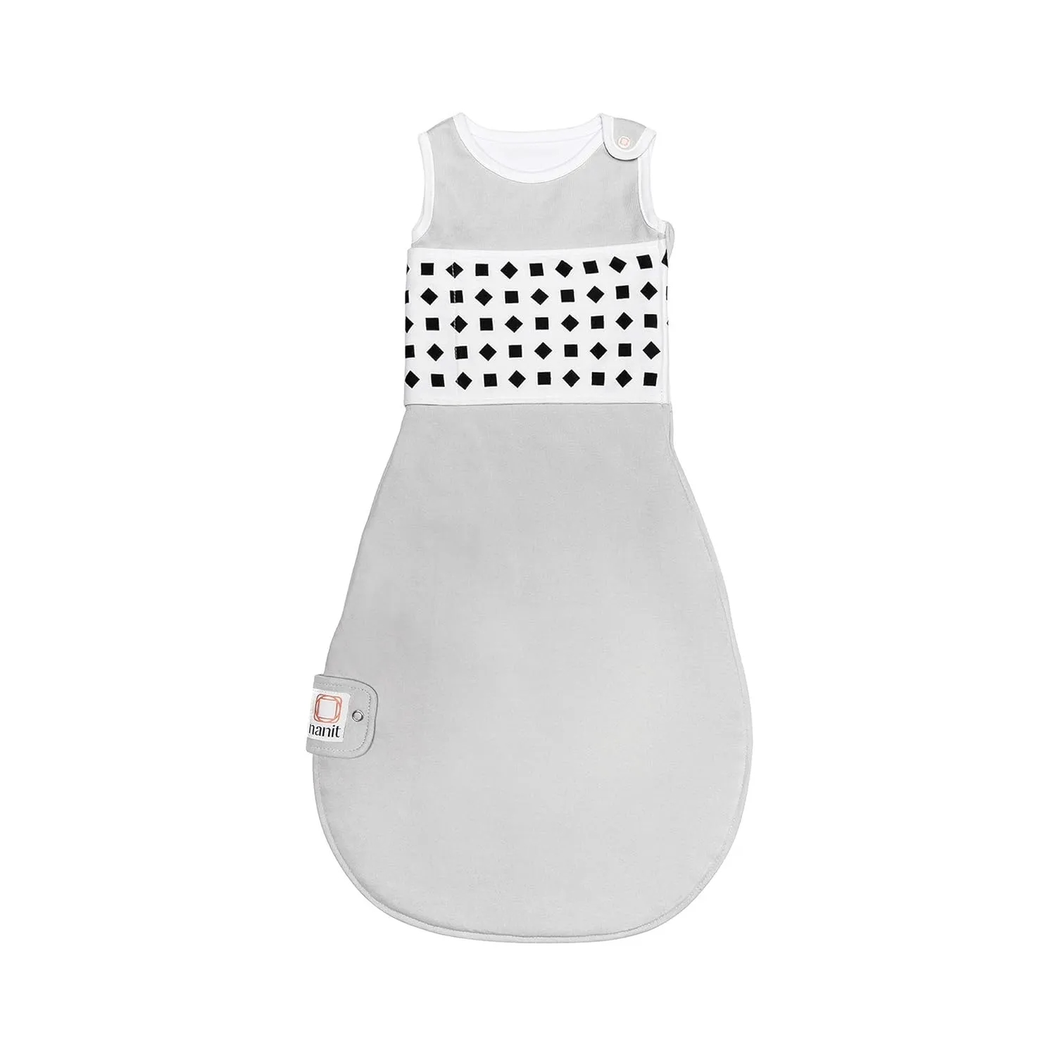 Nanit Breathing Wear Sleeping Bag, Size Medium, 6-12 Months, Pebble Grey