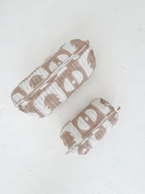 Nappy / Cosmetic Bag Set ~ Nude Remy