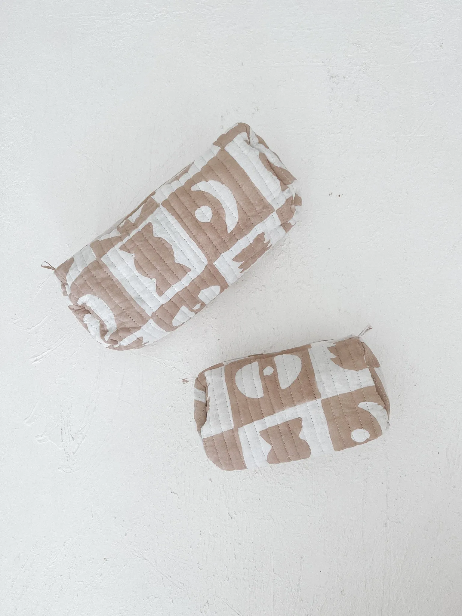 Nappy / Cosmetic Bag Set ~ Nude Remy