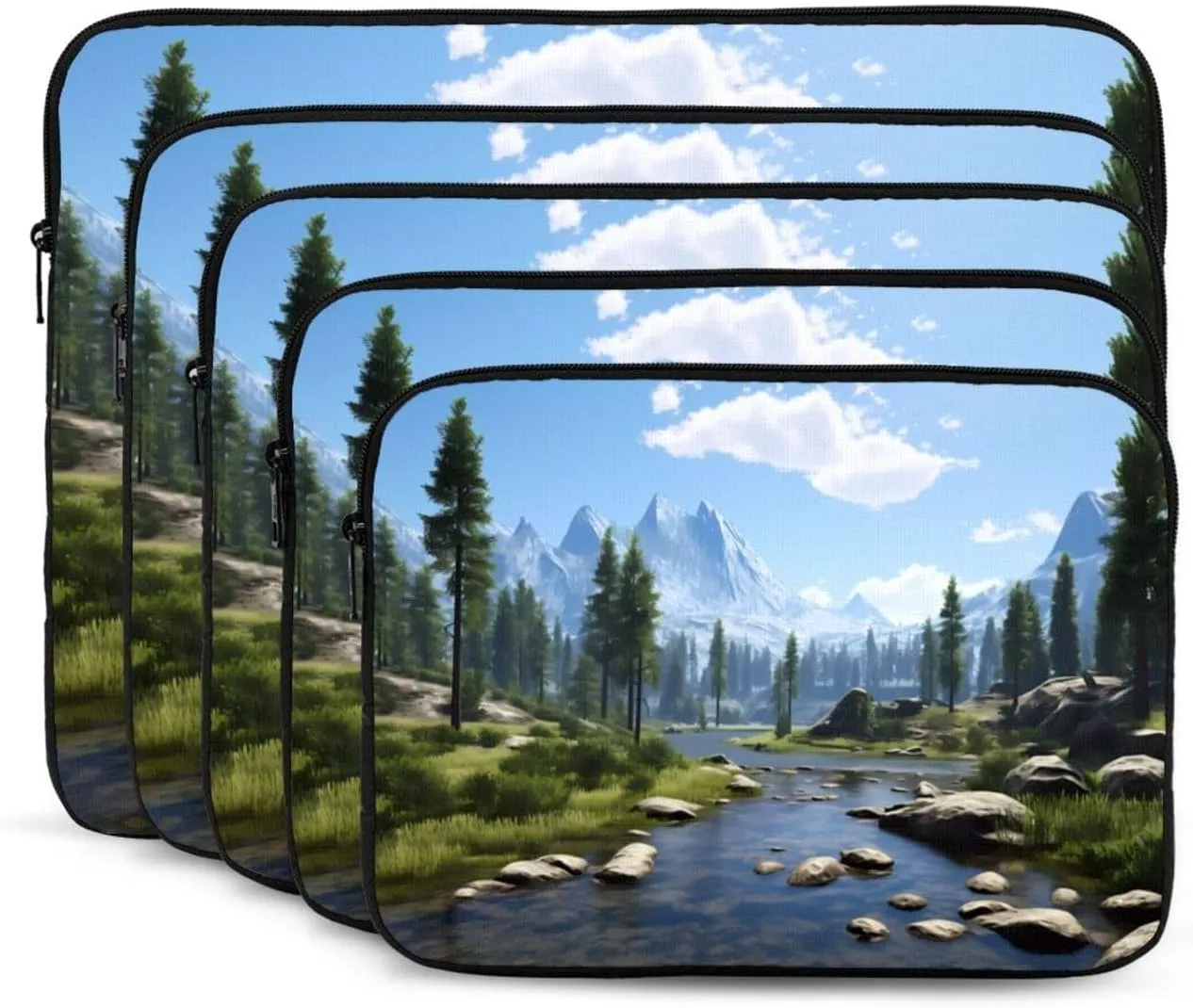 National Park Pattern Shockproof Portable Laptop 13 inch Sleeve Bag for Men and Women - Ideal for Business Travel, School, and Daily Use