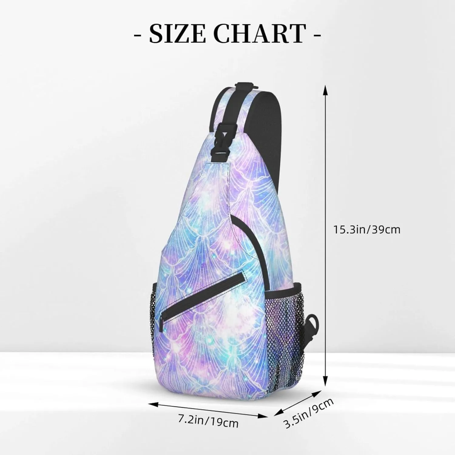 Naughty Sloth Printed Canvas Sling Bag Crossbody Backpack, Hiking Daypack Chest Bag For Women Men