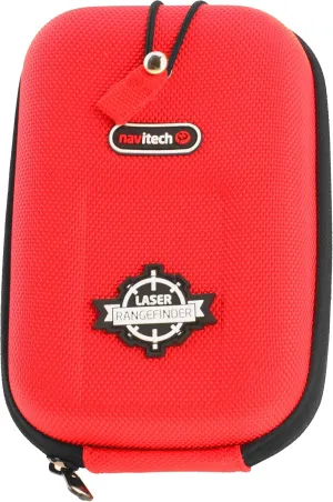 Navitech Red EVA Rangefinder Hard Case/Cover with Carabiner Clip Compatible with The Leica Rangemaster CRF 1600-B 40534 / Leica Rangemaster CRF 2000-B/Leica Rangemaster crf 2400-r