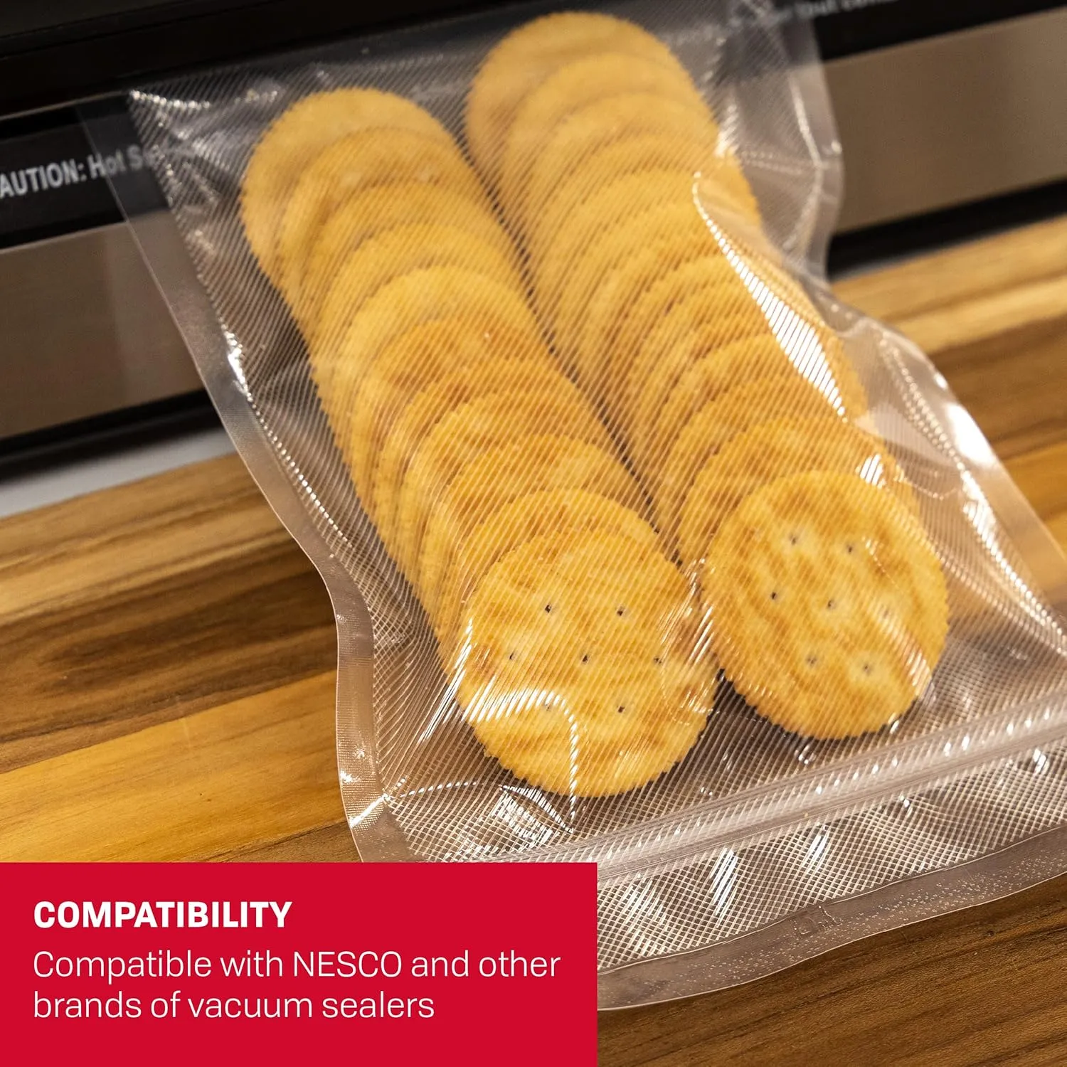 Nesco Vacuum Sealer Pint Zipper Bags - 50 count