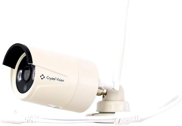 [New Upgrade] Crystal Vision CVT-20WB 3MP Wireless HD Camera Add-on/Replacement (Button Type) for CVT804A/CVT808A/CVT808N