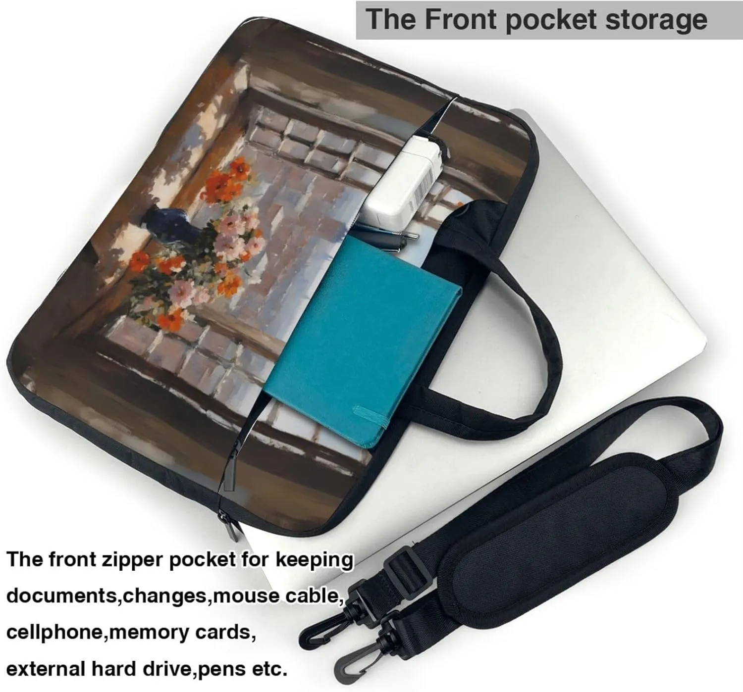 Nice Terrace Shockproof Portable Shoulder Laptop Bag For Daily Work Business Meetings