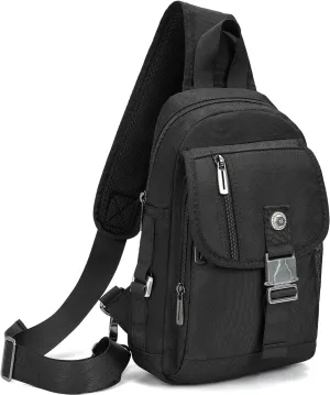 NICGID Sling Bag Chest Shoulder Backpack Crossbody Bags for Tablet Laptop Outdoor Hiking Men Women