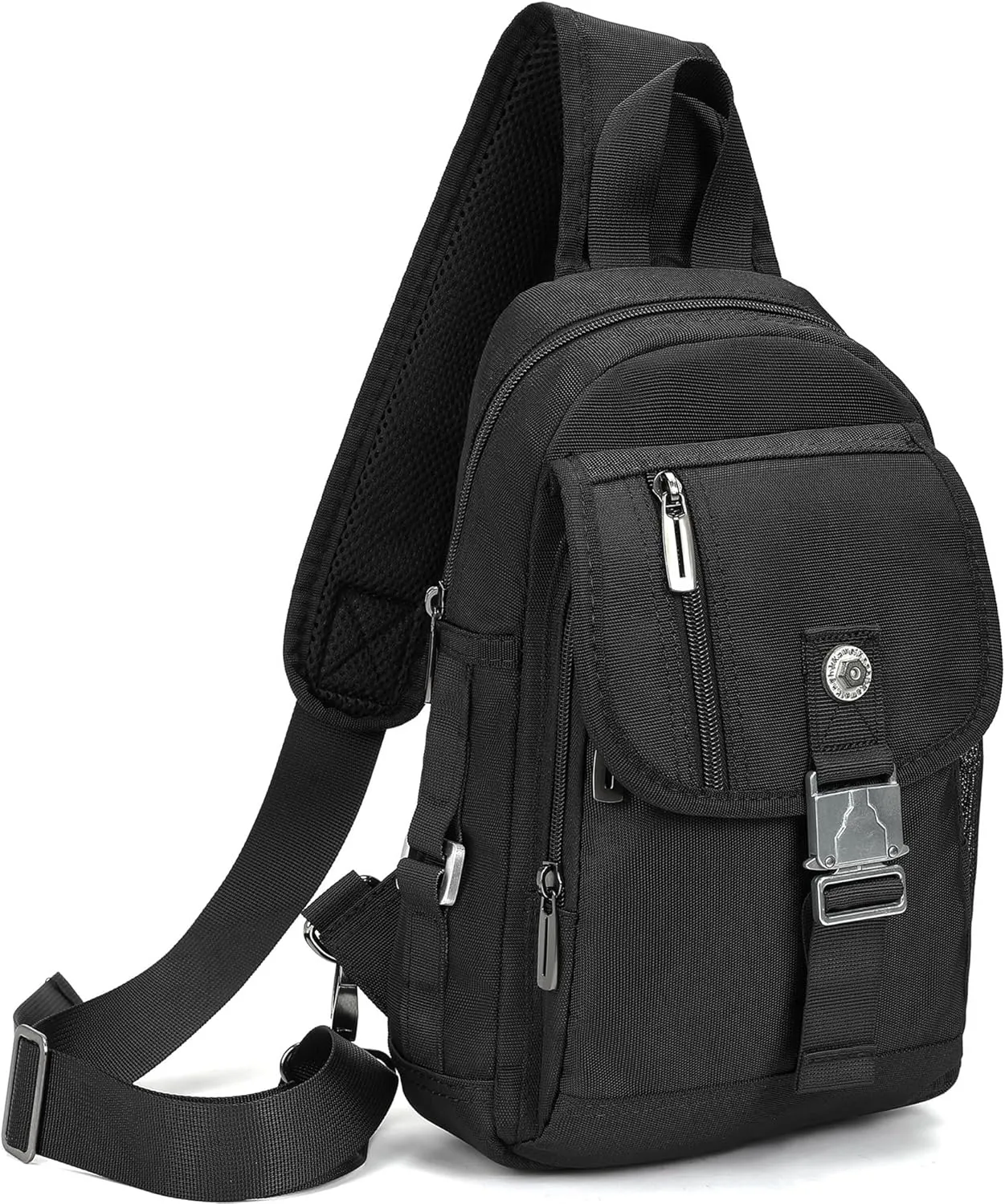 NICGID Sling Bag Chest Shoulder Backpack Crossbody Bags for Tablet Laptop Outdoor Hiking Men Women