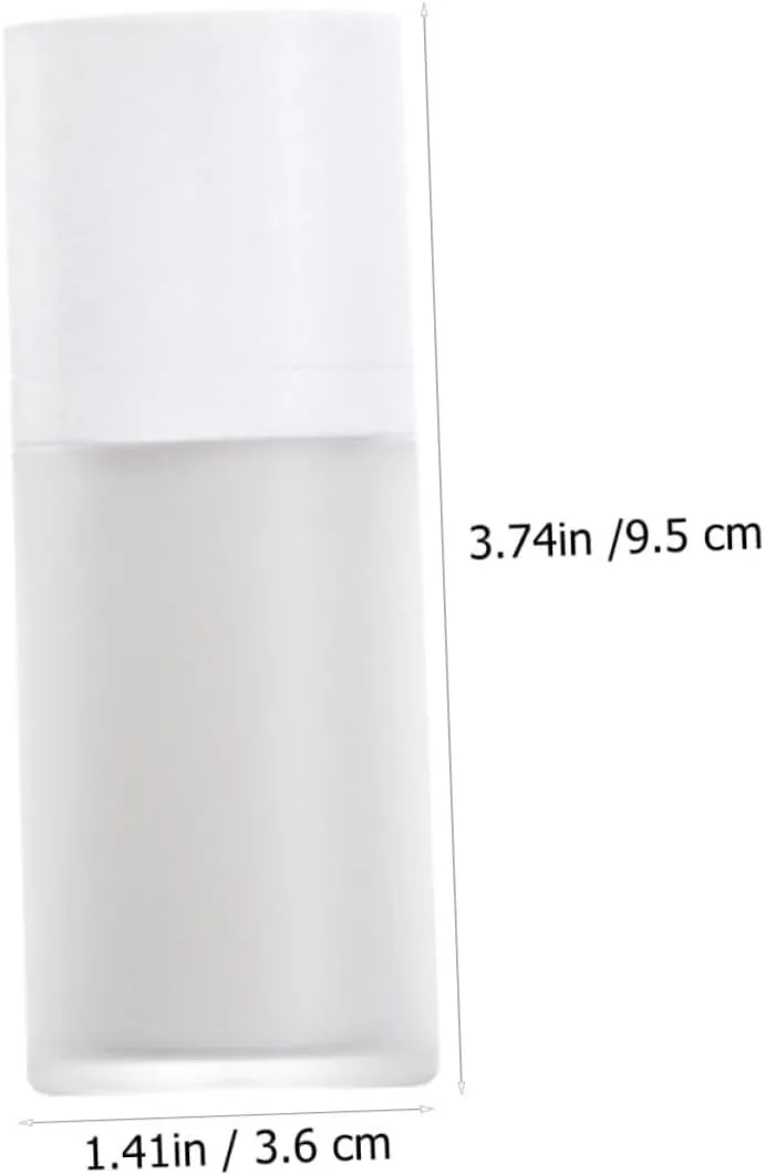 NOLITOY 15ml Plastic Airless Pump Bottle Leakproof Cosmetic Press Bottle for Lotion Serum Shampoo Travel Dispenser
