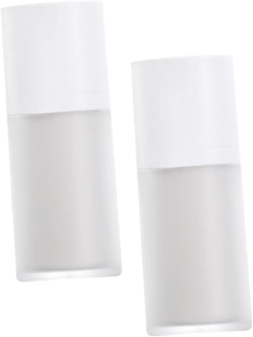 NOLITOY 15ml Plastic Airless Pump Bottle Leakproof Cosmetic Press Bottle for Lotion Serum Shampoo Travel Dispenser