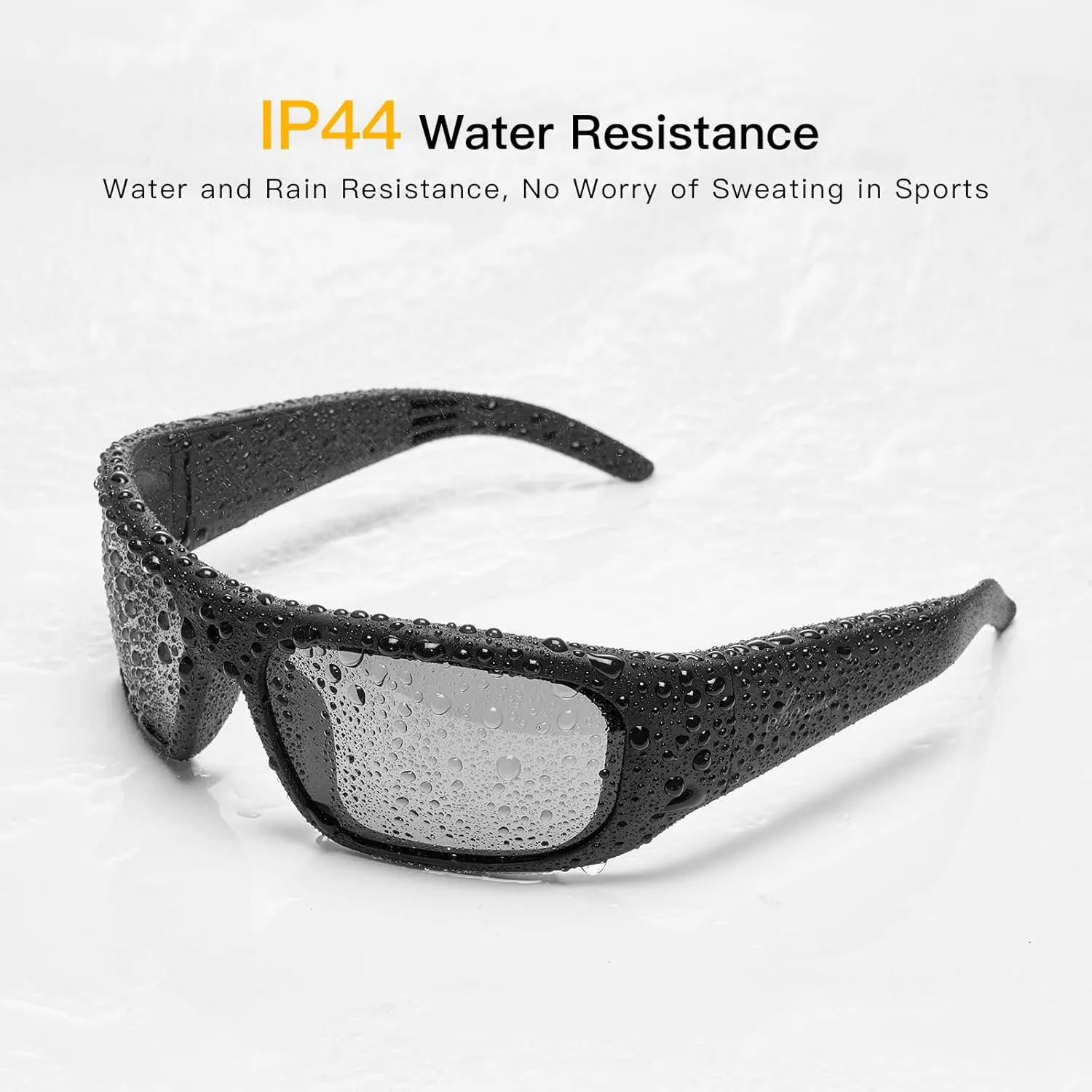 OhO 32GB Camera Glasses, 24M Resolution 1080P Smart Glasses with UV400 Sunglasses Lens for Outdoor Sport, Unisex