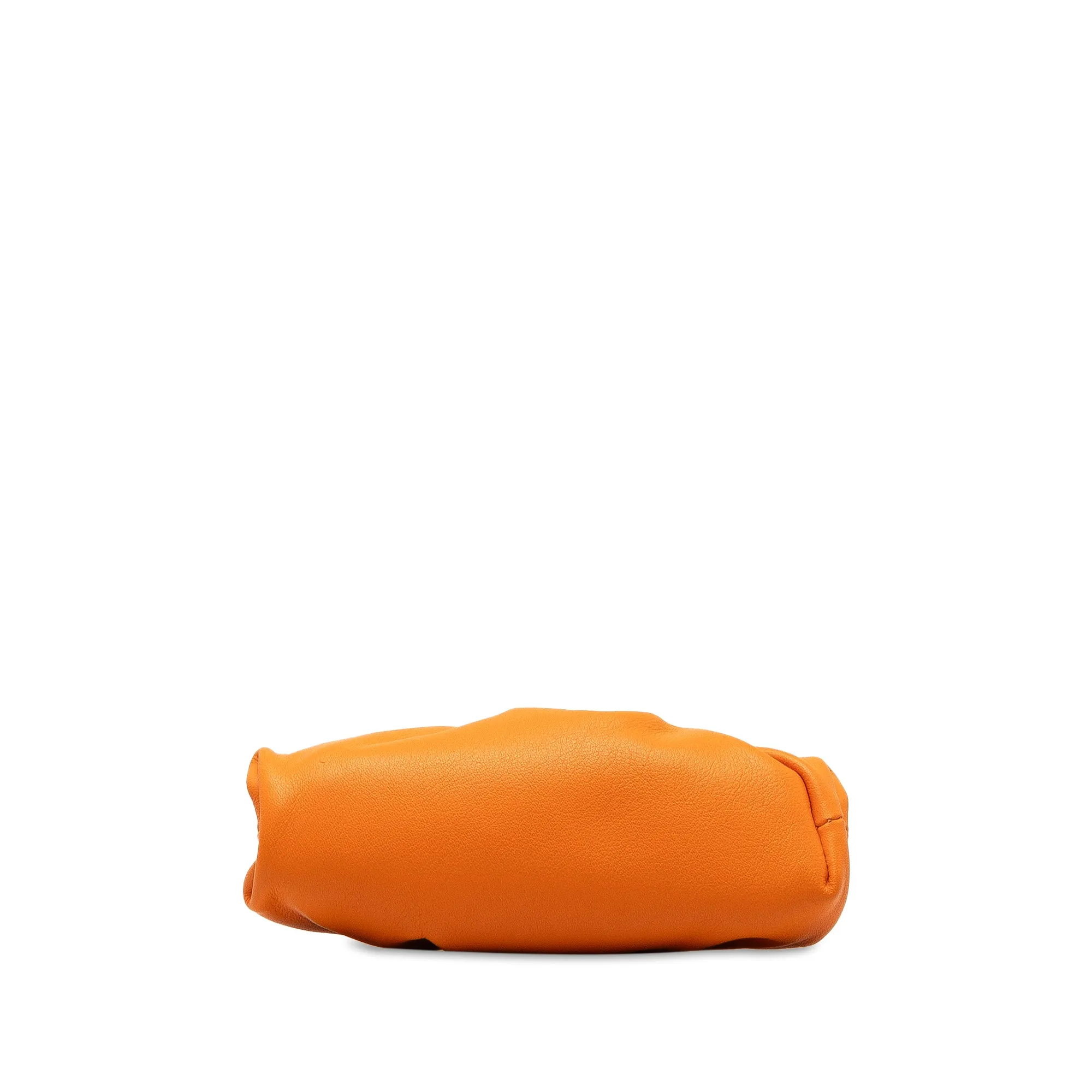 Orange Bottega Veneta Lambskin The Mini Pouch Crossbody Bag