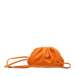 Orange Bottega Veneta Lambskin The Mini Pouch Crossbody Bag