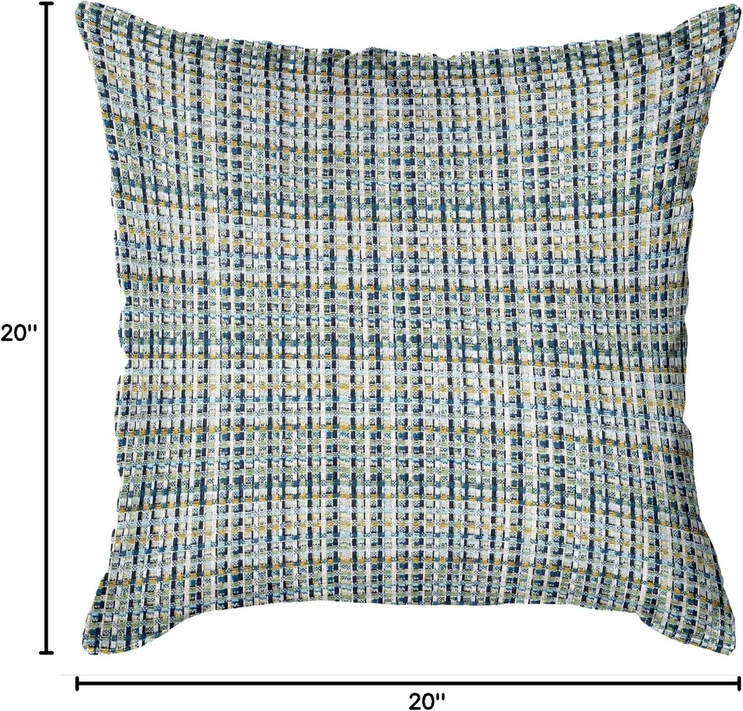 Original Pawleys Island Large Outdoor Decorative Pillow, Principle Lagoon, Sunbrella, Handcrafted in The USA, 20 in. x 20 in.