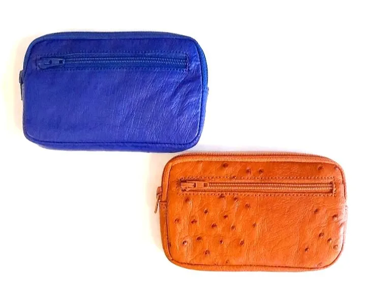 Ostrich Leather Pouch