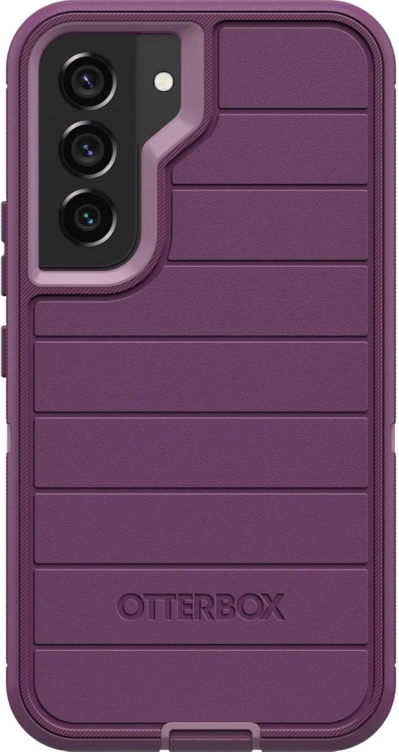 OtterBox Defender Series Case for Samsung Galaxy S22 (Only) - Case Only - Microbial Defense Protection - Non-Retail Packaging - Happy Purple