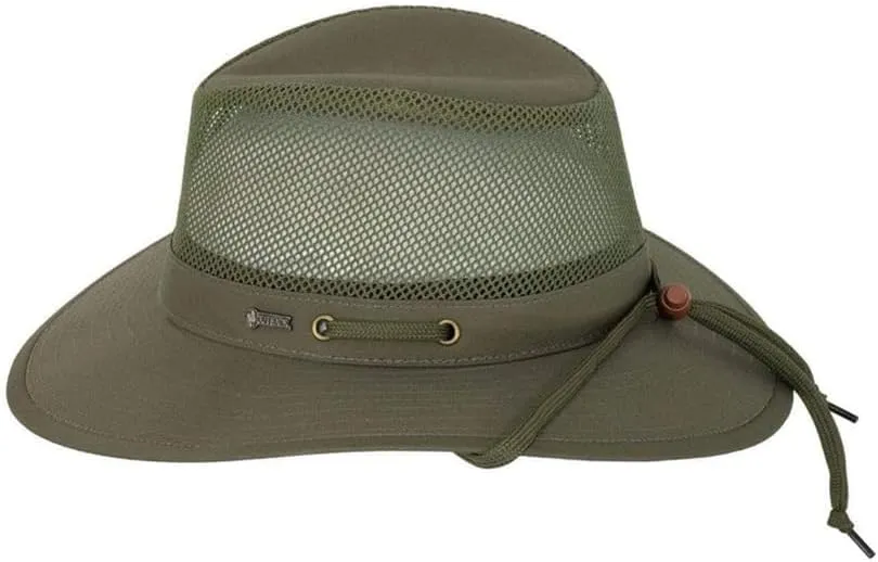Outback Trading Company Men's 14726 River Guide Ii Canvas Breathable Moisture Wicking UPF 50 Outdoor Hat with 4" Mesh Crown