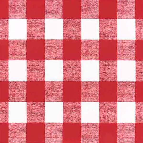 Outdoor Anderson Plaid Rojo Red Fabric by Premier Prints 30 Yard Bolt